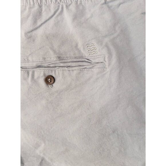 Free Fly Stretch Canvas Shorts men's large light blue pull‎ on elastic waist - Picture 4 of 7